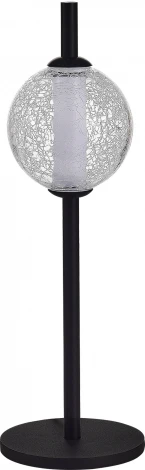 Настольная лампа ST Luce Peek SL6120.404.01 Черный/Прозрачное кракелированное стекло LED 1*8,5W (220V, шар)