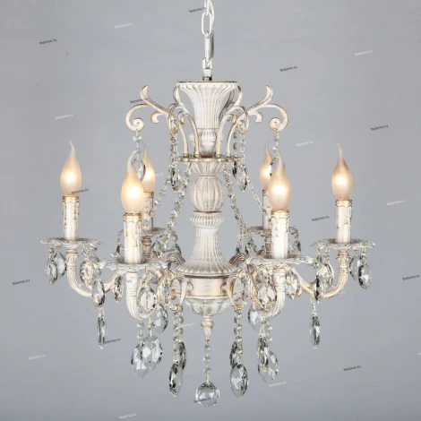 Подвесная люстра Omnilux Martina OML-79003-06 (220V, на цепи, подсвечник, свеча)