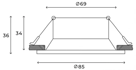 Встраиваемый светильник Hesby Lighting Sogne HSBL_0177