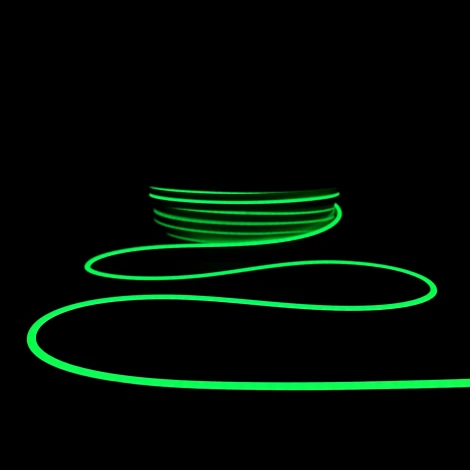 Односторонний Гибкий Неон 6х12мм Зеленый 12В, IP65 Laitcom FR-23526