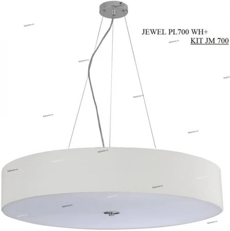 Потолочный светильник круглый Crystal Lux Jewel PL700 WH (220V)