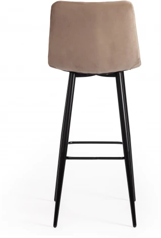 Стул барный CHILLY (mod.7095б) / 1 шт. в упаковке (Ткань,Металл /Бежевый,Черный)