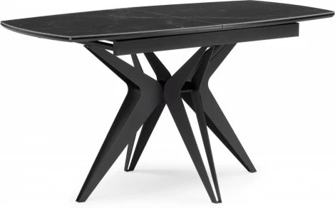 Керамический стол Notta Риполь 140(180)х80 черный мрамор shakespeare black / черный арт.612883