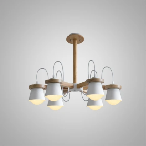 Люстра на штанге потолочная Natura B6 White ImperiumLoft Natura-B01 (178087-26) (220V)