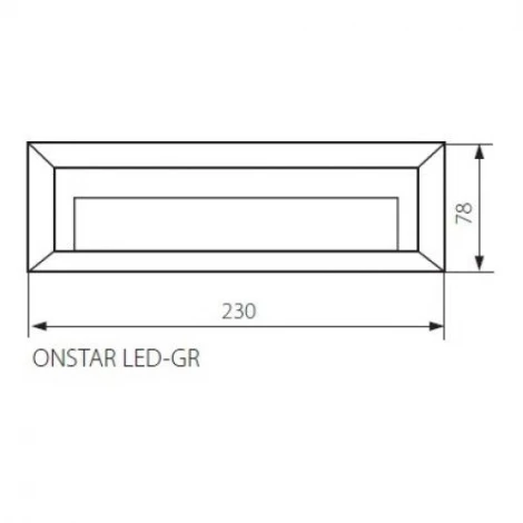 Настенный светильник уличный Onstar Led 22760 (220V, IP65)