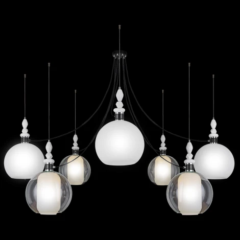 Подвесная люстра 33 Идеи PND182.07.17CH.003BL-M66TW (220V, на тросе, паук)