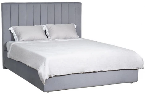 Кровать Garda Decor GD-ANDREA160-1 (Черный/Серый)