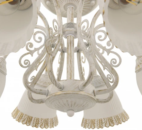 Потолочная люстра на штанге Arte Milano AM340800 340800/8 WT+G (220V)