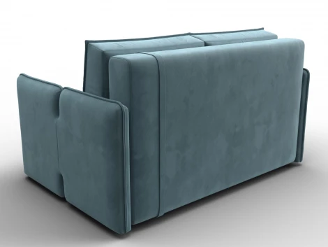 Диван прямой Лига-117 (ЛДСП,Брус,Фанера,Велюр/Бирюзовый) Лига Диванов 137010