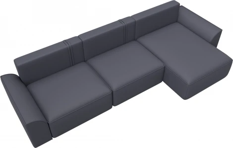 Диван угловой Лига-048 НПБ лонг Лига Диванов (Экокожа) арт.128498