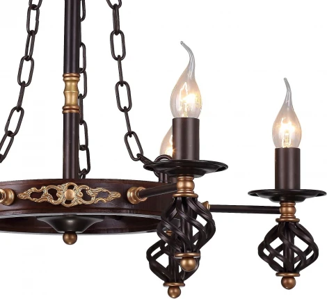 Подвесная люстра Arte Lamp Cartwheel A4550LM-6CK