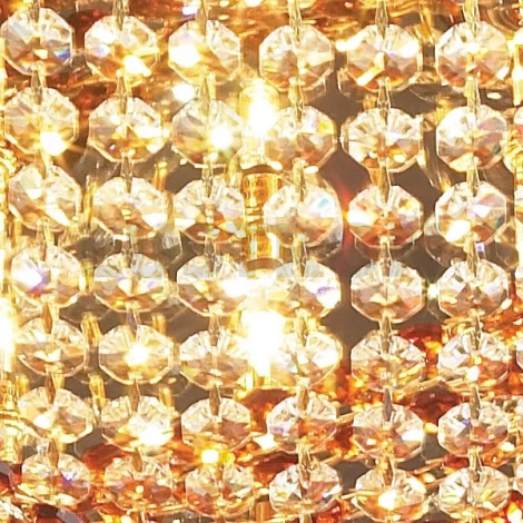 Потолочный светильник N-Light 62670 06 2670 0333 16 gold, amber and white crystal