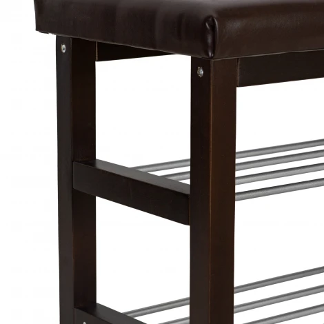 Банкетка BeautyStyle 4 темно-коричневый/экокожа коричневый Mebelik 002210