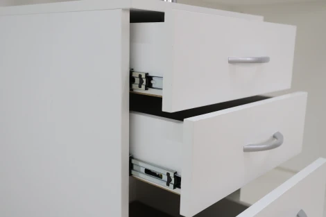 Стол компьютерный Ивару МАКСИМ-1, Белый Шёлк