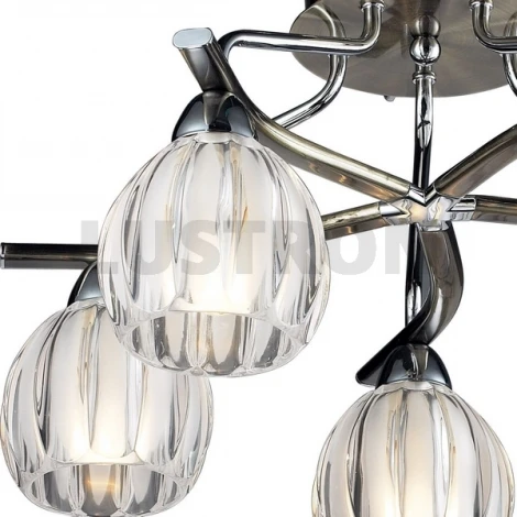 Потолочная люстра N-Light 404 404-05-13 chrome + antique brass