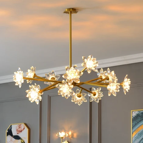 Потолочная люстра на штанге Lotos Two D90 ImperiumLoft Lotos-Two01 (203940-26) (220V)