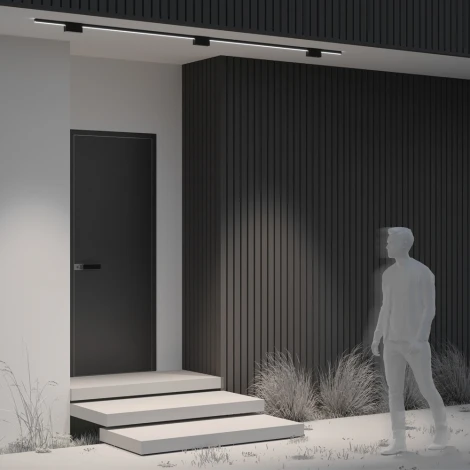 Уличный трековый светильник 10W 48V Maytoni Points O-TR01-2-S-10WB3K (LED, IP65)