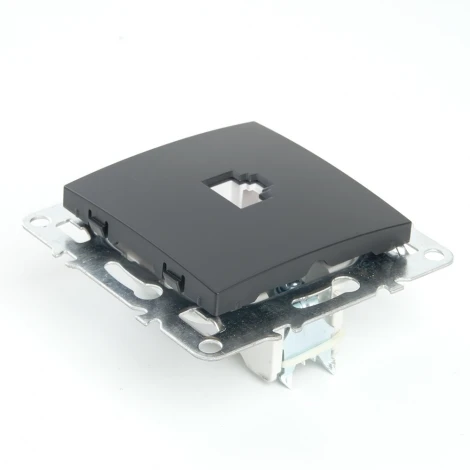 Розетка Ethernet RJ-45 (черный) Stekker Эрна 49151