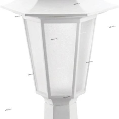 Столб уличный Horoz Бегония, 1 плафон, белый