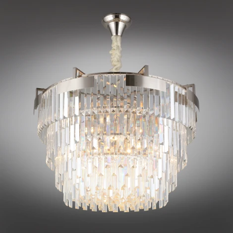 Подвесная люстра каскадная Aployt Mariz APL.813.03.15 (220V, хрусталь, на цепи)