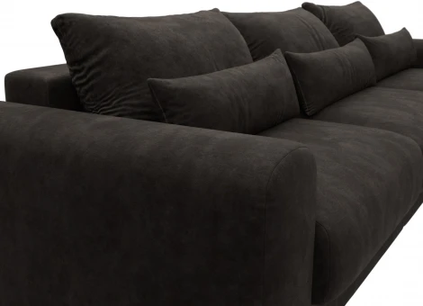 Диван угловой Лига-056 НПБ Лонг угол универсальный Лига Диванов (Велюр) арт.129176