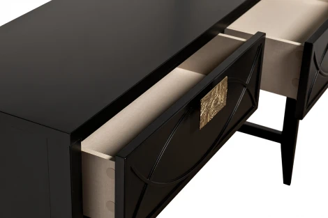 Консольный стол Garda Decor 151SV-00003 (Черный/Черный)