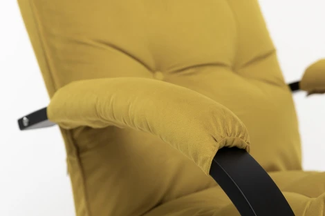 Кресло-трансформер Leset Монако (Фанера,Березовый шпон,Металл,Велюр/Желтый) арт.2500000114540