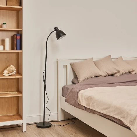 Торшер напольный под лампу Е27, 60W, с регулировкой наклона, черный Uniel UML-T701 E27 BLACK