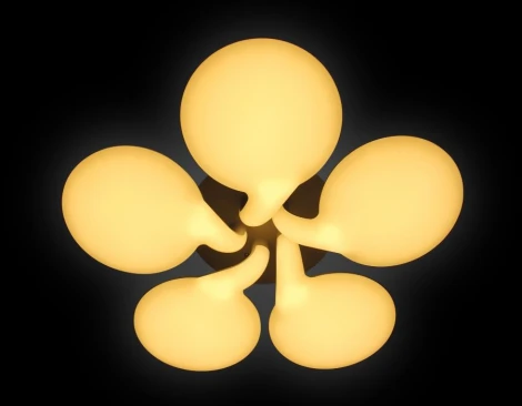 Потолочная люстра Ambrella Orbital Cloud FC24/5WH 180W D760