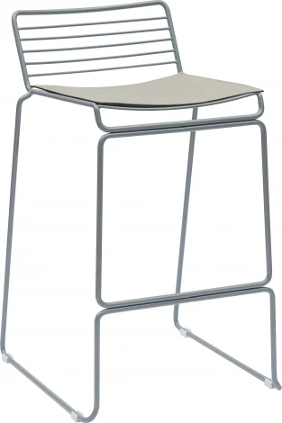 Стул полубарный Danny серый с подушкой Stool Group (арт.УТ000038988)