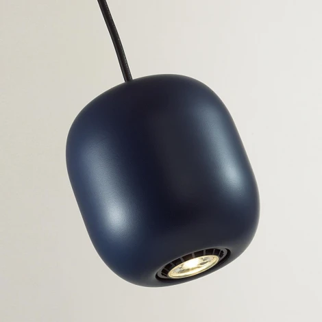 Подвесной светильник Odeon Light Cocoon 5060/1CA PENDANT темн.синий/черный/металл GU10 LED 4W (220V, на проводе)