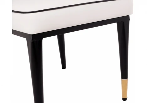 Обеденный стул на металлокаркасе Woodville Bard white / green 11785