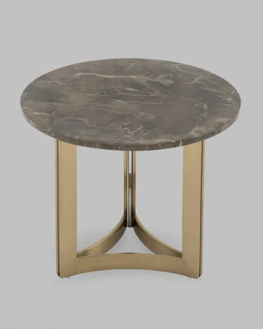 Журнальный столик Кассия 60*60 см темная керамика Stool Group арт.УТ000041501