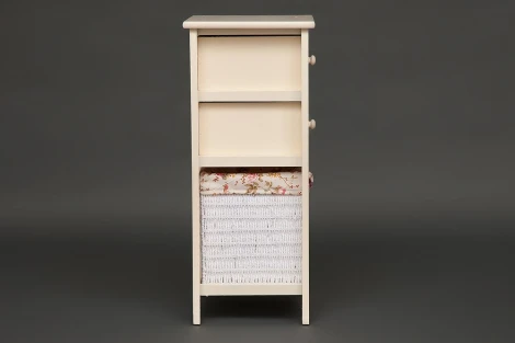 Тумба с корзиной и 2 ящиками secret De Maison ARC 2 ( mod. HX16-827 S ) butter white (слоновая кость) (дерево павловния, мдф)