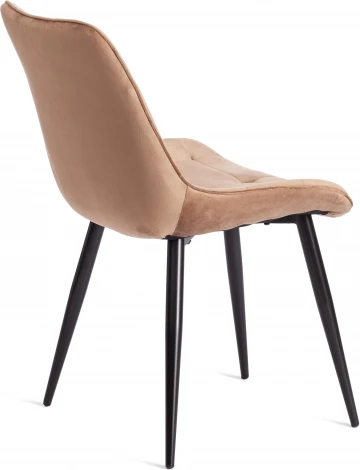 Стул ABRUZZO ( mod. 8060 ) / 1 шт. в упаковке (Металл,Вельвет /Коричневый,Черный  )