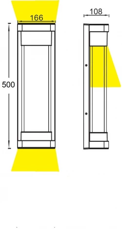 Настенный светильник уличный светодиодный Oasis Light SIDNEY LED W1857L-3K Bl (220V, IP54)
