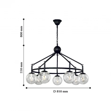 Подвесная люстра F-Promo Cirque 2169-7P (220V, на цепи)