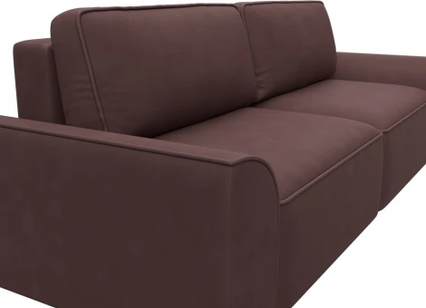 Диван прямой Лига-048 НПБ Лига Диванов (Замша) арт.128235