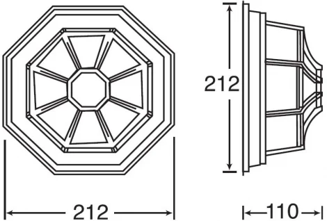 Уличный настенный светильник Oasis Light SIDNEY 10834 W (220V, IP54)