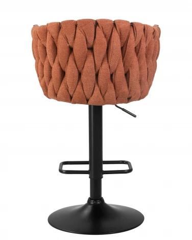 Стул барный LEON (оранжевая ткань (LAR 275-27))