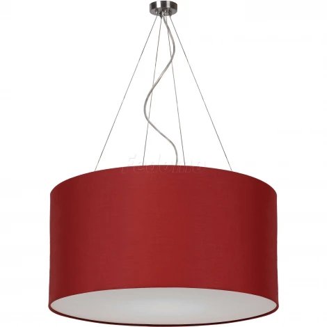 Люстра подвесная Артпром Crocus, 3 лампы, никель, бордовый с белым