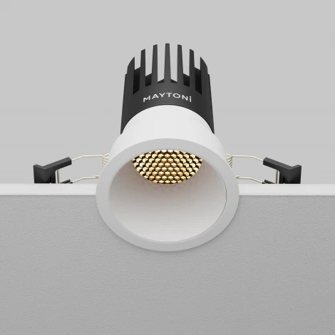 Встраиваемый светильник Maytoni Dip DL118-15W-2.7K-W (LED, 220V, круглые)