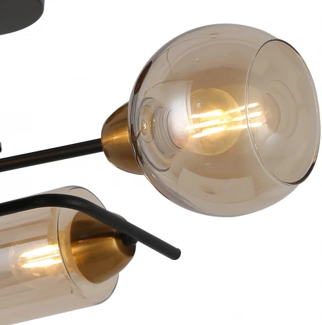 Потолочная люстра на штанге ILLUMICO IL8243-4COU-79 BK BR (220V)