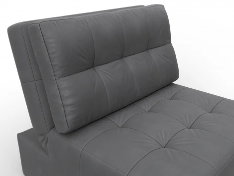 Кресло-кровать Лига-107 (80) (ЛДСП,Брус,Фанера,Замша/Серый) Лига Диванов 134948