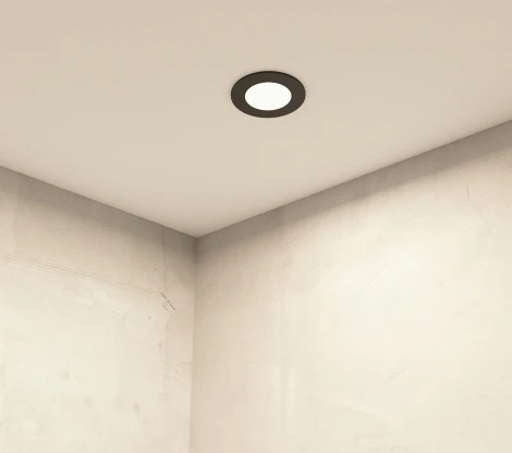 Встраиваемый влагозащищенный светильник PORT DK3101-BK (220V, круглые)