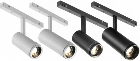 Трековый магнитный светильник 48V iLedex Vision48/22 ZOOM 4822-020-D47-10W-10/60DG-3000K-WH (круглые)