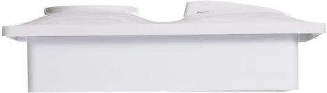 Розетка встраиваемая без заземления с трехклавишным выключателем (белый) Systeme Electric GSL000176