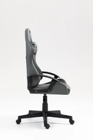 Кресло спортивное TopChairs Wyvern серо-черный арт.УТ000039485