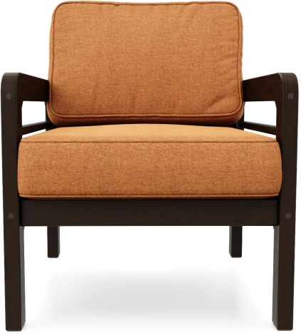 Кресло Arsko Бергер венге рогожка оранжевая