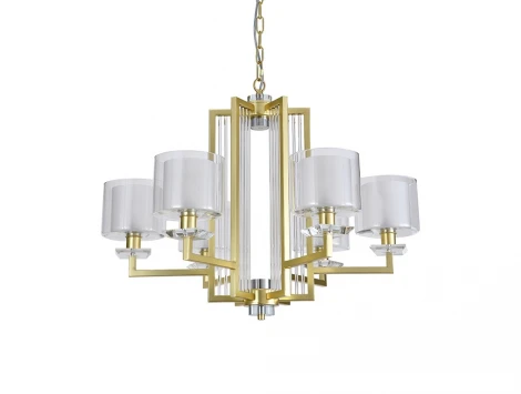 Подвесная люстра Newport Александра 4406+1/C mat.gold